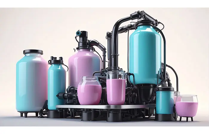 Chemical Manufacturing Equipment 3d Design Illustration